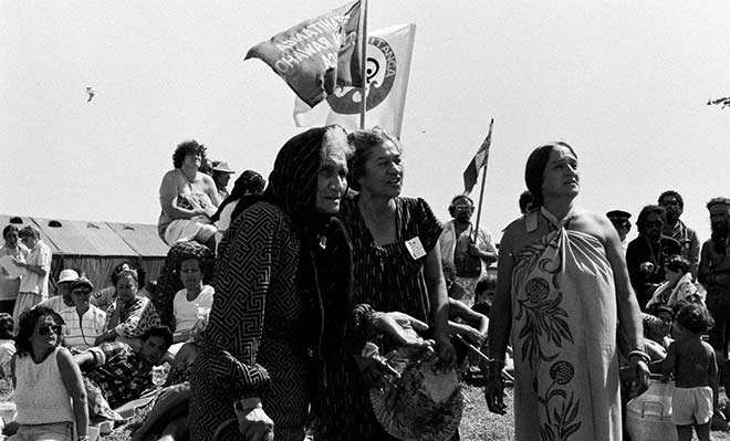 Whina Cooper, Tuiawa (Eva) Rickard and Titewhai Harawira
