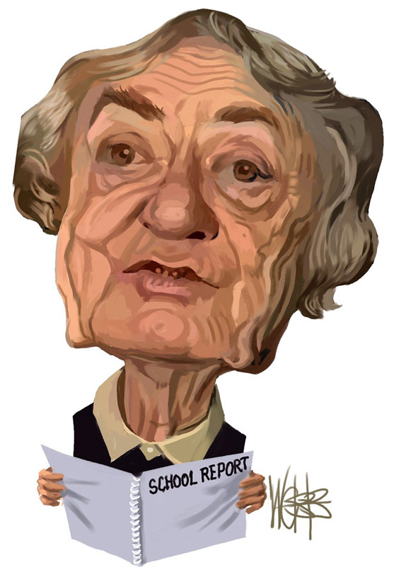 Augusta Wallace cartoon