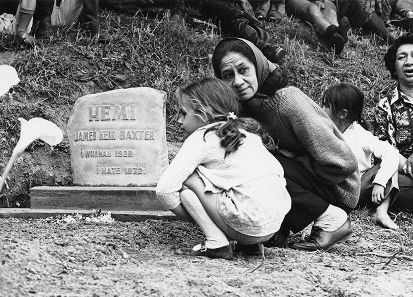 At Baxter’s grave