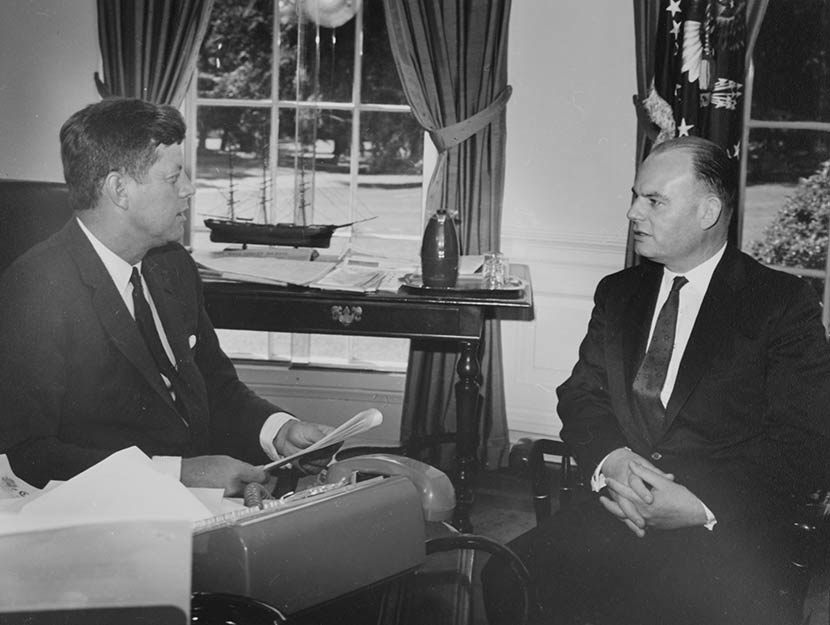 George Laking and President John F. Kennedy