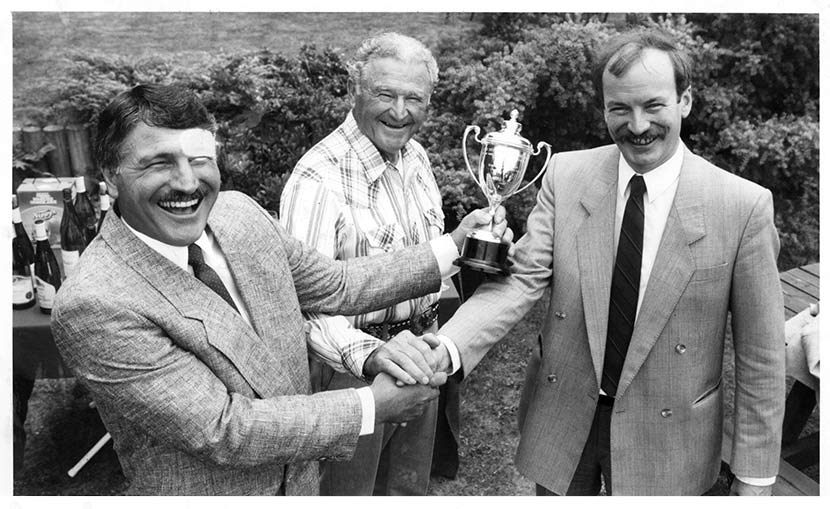 Receiving the Decanter Trophy