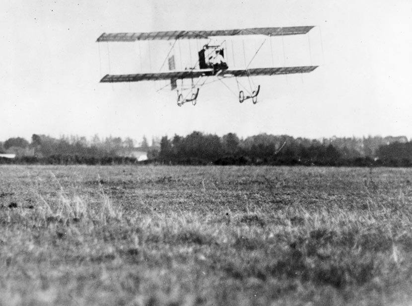 A photograph of Manurewa number one flying a short distance off the ground