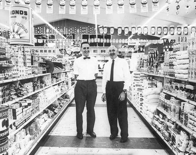 Wynn Abel (right) and his son