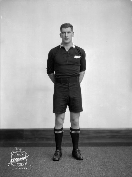 Geoffrey Alley before the 1928 All Black tour of South Africa