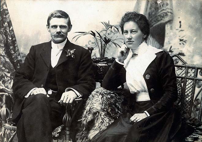 Edmund Anscombe and his wife