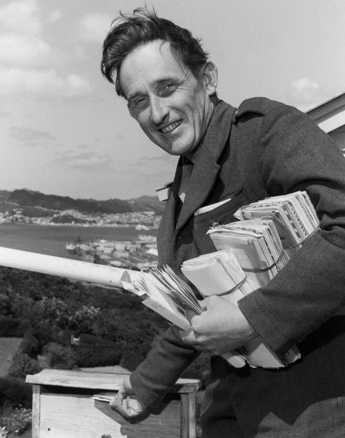 James K. Baxter on his postal round
