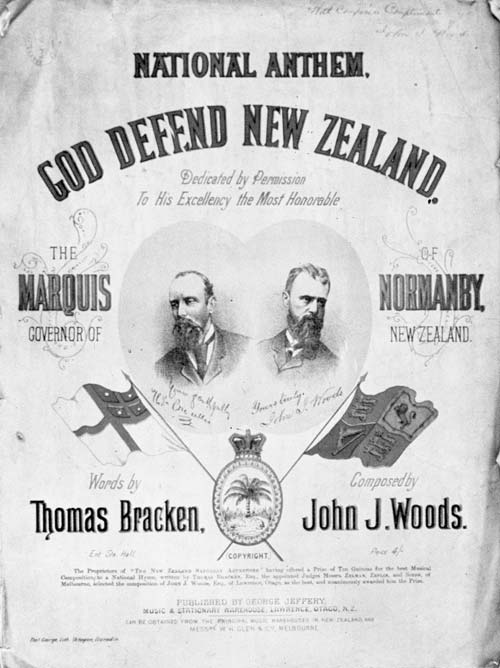 1879 edition of 'God defend New Zealand'