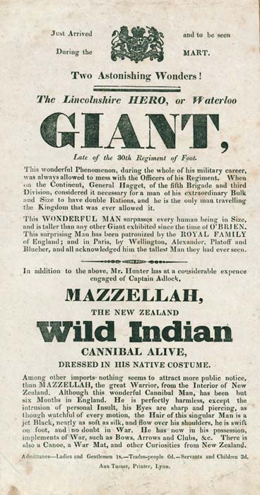 ‘Mazzellah, the New Zealand Wild Indian’