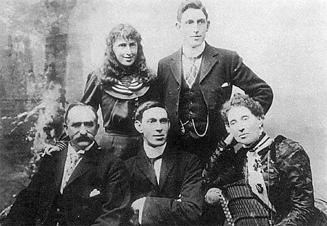John Graham Gow (seated left), with his family