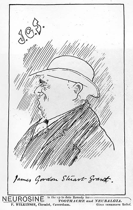 Sketch of James Gordon Stuart Grant