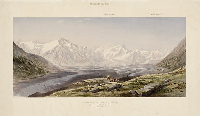 Painting of the Southern Alps