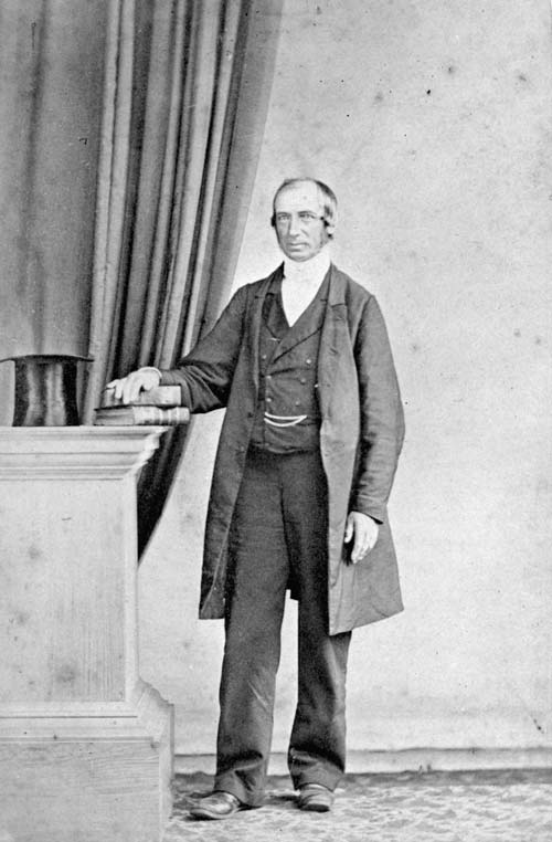 A full length Victorian studio photograph of John Morgan