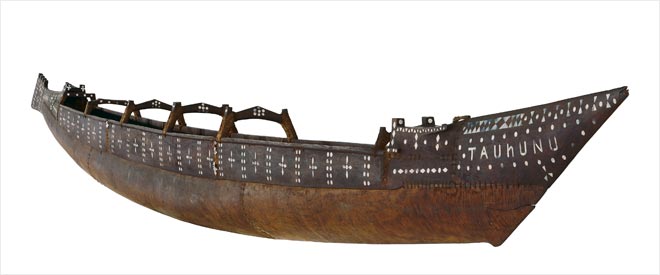 Early Pacific Island canoes 