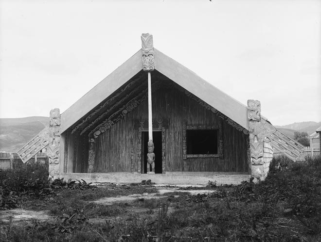Kahurānaki, a carved house at Te Hauke, Hawke’s Bay