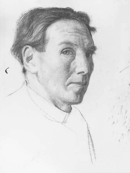 Harry Linley Richardson, self portrait