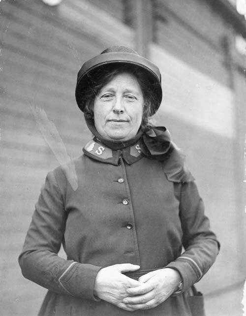 A photograph of Annie Smyth in Salvation Army uniform