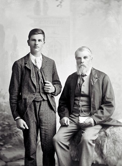 John Tiffin Stewart and his son