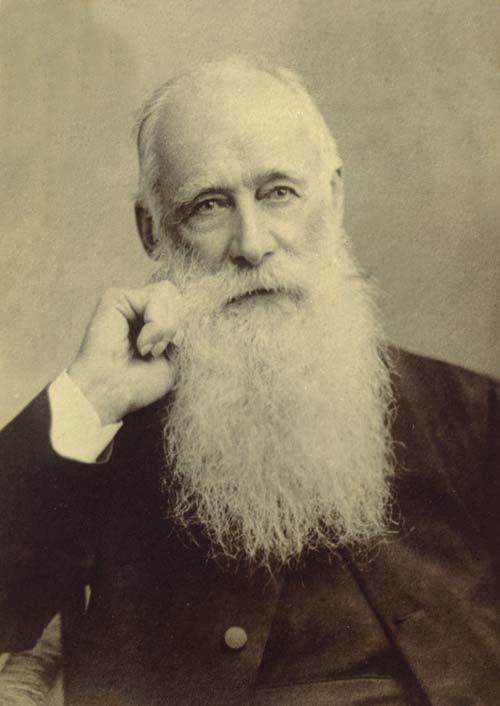 Leonard Williams in later life with a long, bushy white beard.