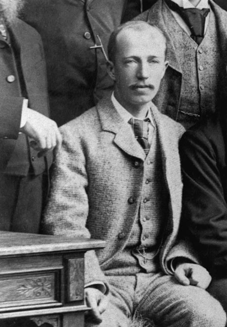 Henry Winkelmann, photographed while he was working for the Bank of New Zealand between 1882 and 1895