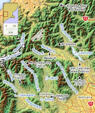 Mid-Canterbury ranges