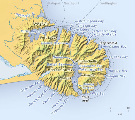 Banks Peninsula ferries, 1860s and 1870s