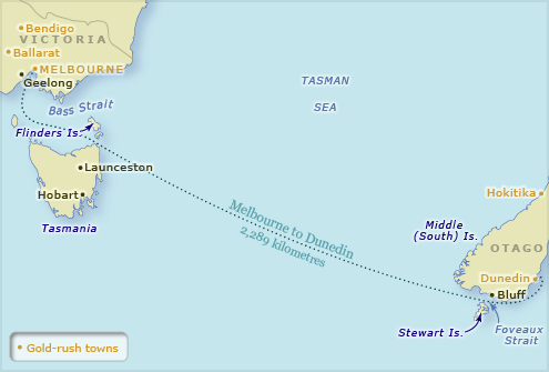 From Melbourne to Dunedin