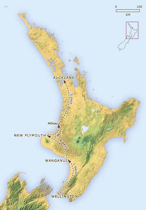 Wellington-to-Auckland mail run