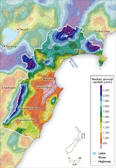 Hawke’s Bay rainfall