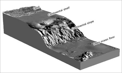 Continental slopes