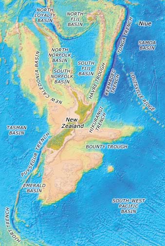 Basins, troughs and trenches