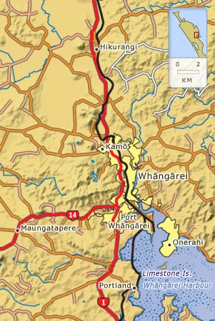 Whangārei city and environs
