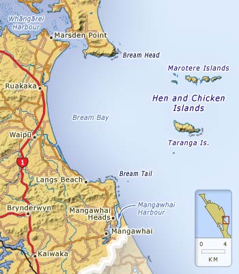 Bream Bay and environs