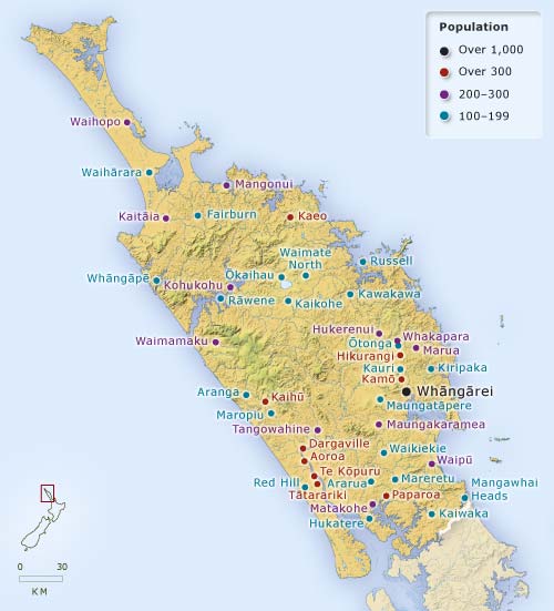 Northland’s settlements, 1906