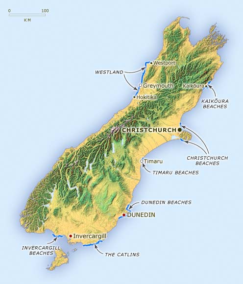 South Island surf spots 