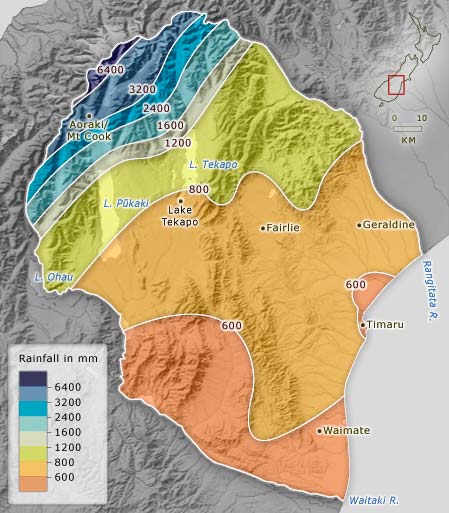 Rainfall map