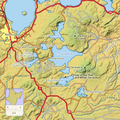 Lake Tarawera district
