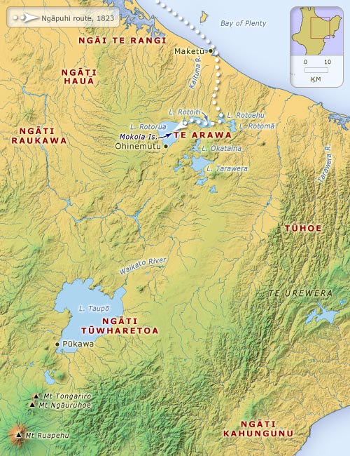 Tribes on the Volcanic Plateau, around 1820