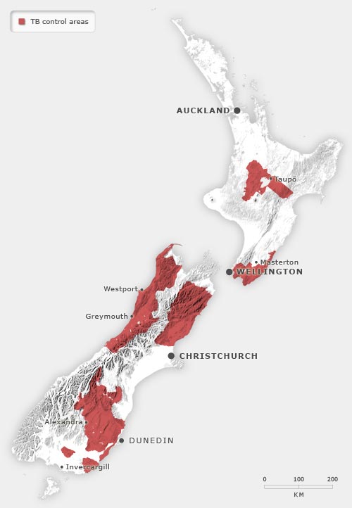 TB movement control areas