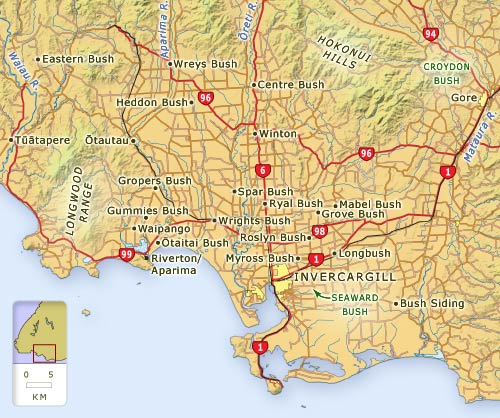 The Southland bush