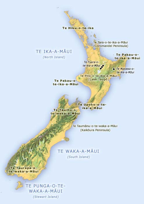 Places associated with Māui