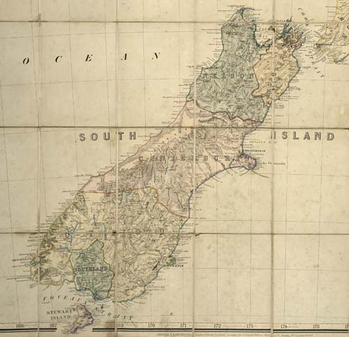 The South Island provinces, 1867 