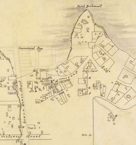 Detail of Auckland plan 