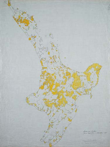 Māori-owned land, North Island, 1910 