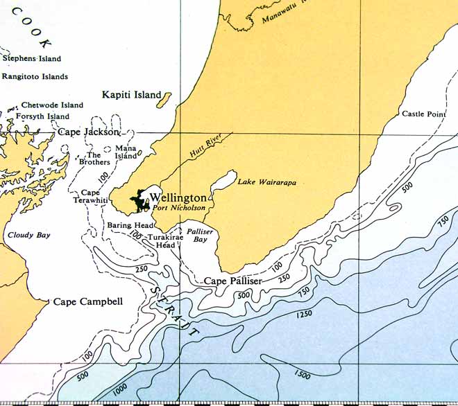 Bathymetric chart, 1960