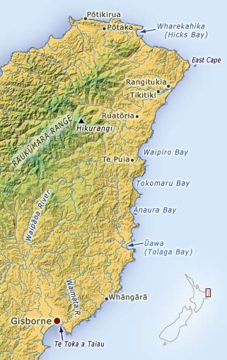 Ngāti Porou tribal area