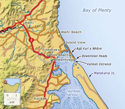 Waihī Beach to Bowentown