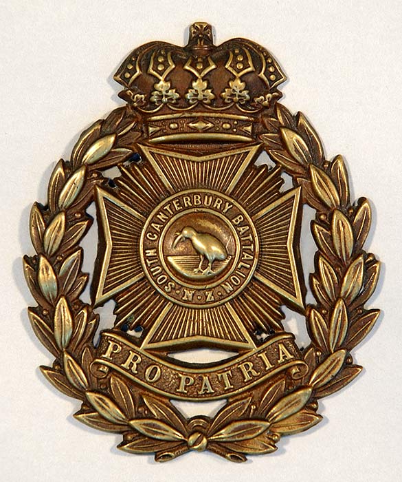 South Canterbury Battalion badge 