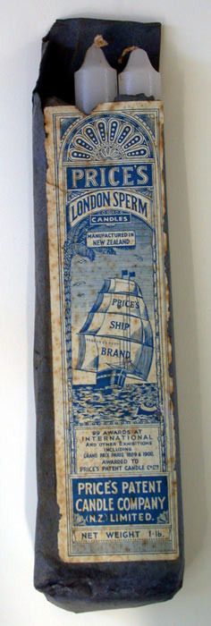 Sperm-whale oil candles