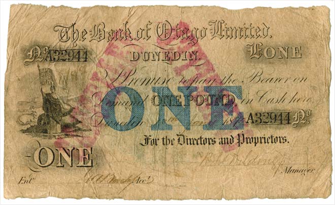 Bank of Otago £1 note