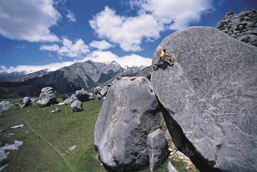 Rock climbing at Castle Hill
